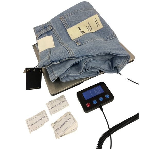 Massimo Dutti Womens Jeans EU 40 US 8 Straight Leg Blue Rigid Denim 5051/852 NWT - Picture 15 of 15